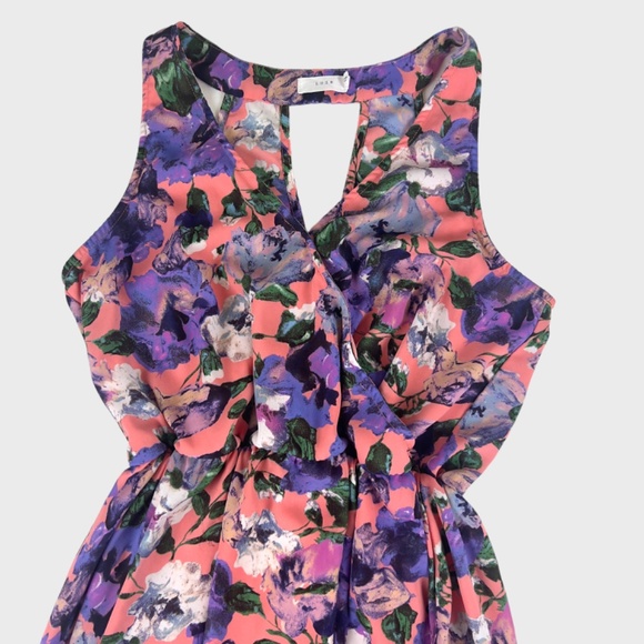 Lush Floral Print Midi Dress - Picture 3 of 9